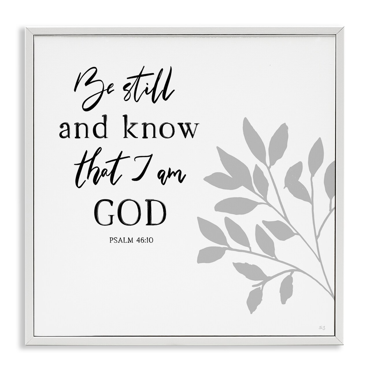 Stupell Industries Be Still Spiritual Proverb Framed Giclee By Val Rhodes
